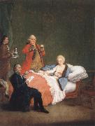 Pietro Longhi The Morgenschokolode oil